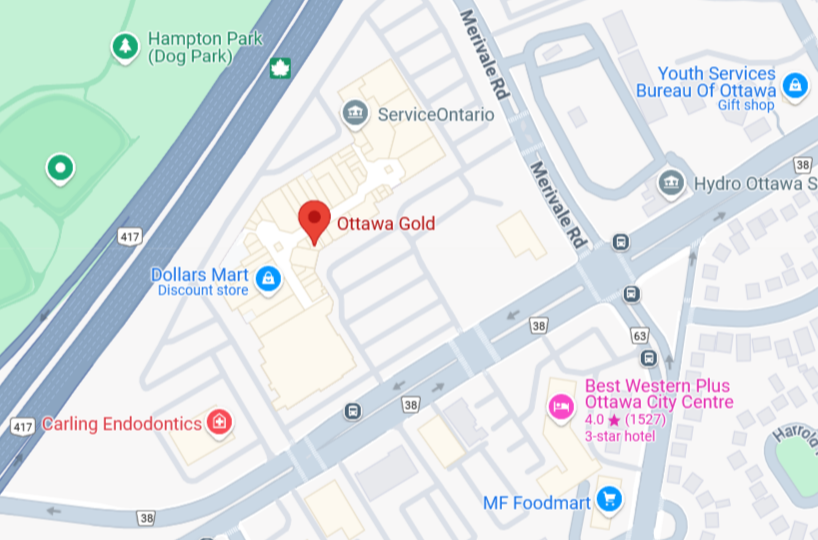 渥太華金礦地圖