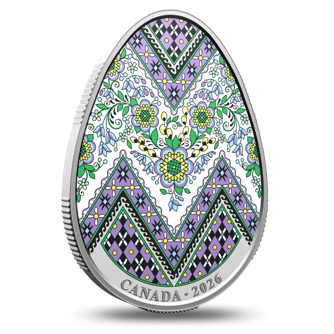 Pysanka Silver Coin