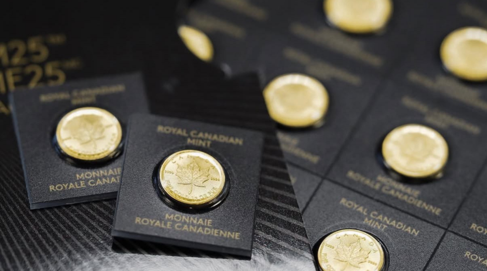 The Royal Canadian Mint 1 gram "Maplegram" gold coins